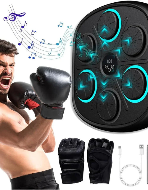 Load image into Gallery viewer, Smart Music Boxing Machine: Home Wall-Mounted Training Gear - Bluetooth Interactive Fun - Fitness and Reflex Improvement Boxing