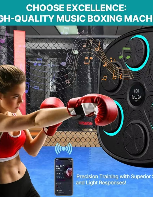 Load image into Gallery viewer, Smart Music Boxing Machine: Home Wall-Mounted Training Gear - Bluetooth Interactive Fun - Fitness and Reflex Improvement Boxing
