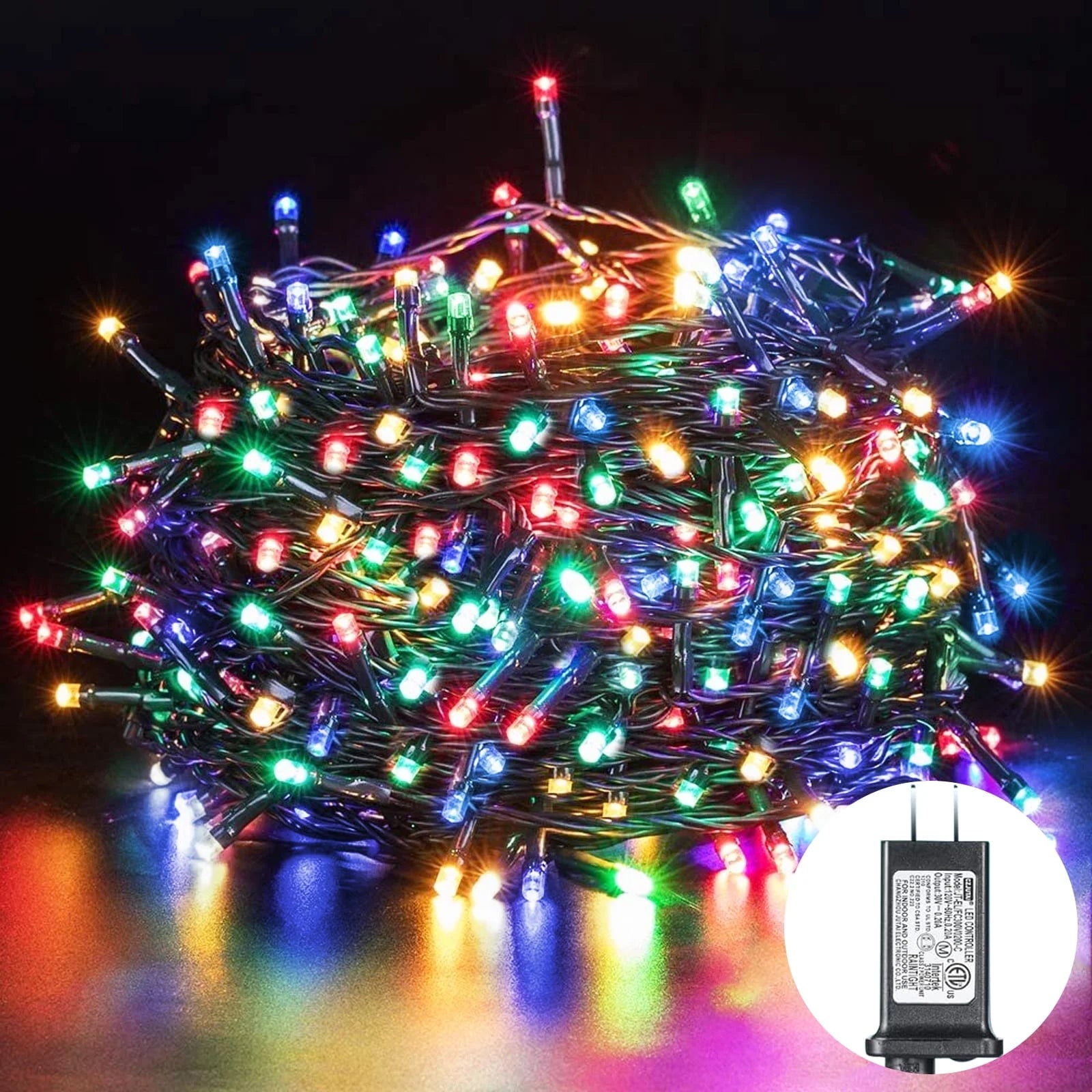 82Ft Christmas String Lights 1000LED, Plug in Christmas Tree Lights with 8 Modes & Memory, Auto Timer Waterproof Decor for Thanksgiving Christmas