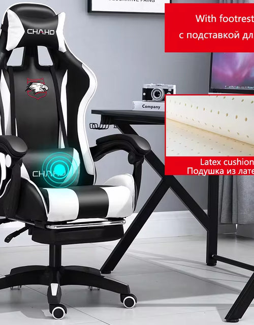 Load image into Gallery viewer, WCG Gaming Chair Computer Chair High-Quality Gaming Chair Leather Internet LOL Internet Cafe Racing Chair Office Chair Gamer New
