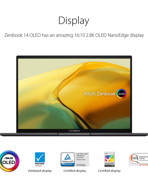 Load image into Gallery viewer, Zenbook 14” OLED Touch PC Laptop, AMD Ryzen 7 7730U, 16GB, 512GB, Windows 11, UM3402YA-WS74T
