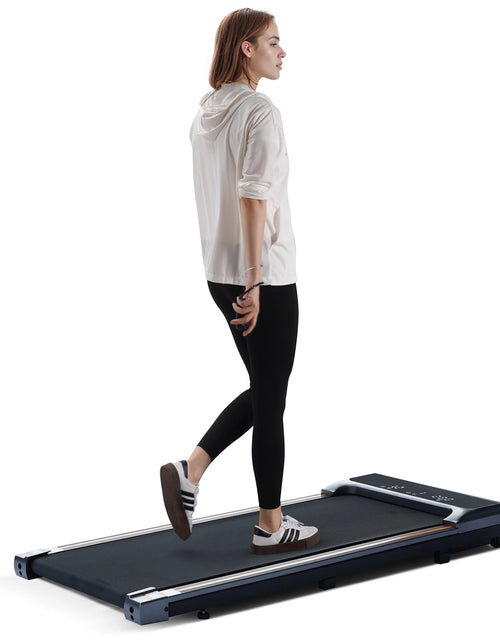 Load image into Gallery viewer, Walking Pad under Desk Treadmill with Remote Control Lightweight 2 in 1 Exercise Treadmill 0.6-3.8 Speed Range for Home Office Workout
