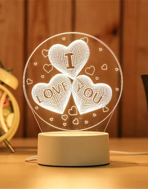 Load image into Gallery viewer, Cartoon 3D Novelty Light LED Lights Kids Baby Children Bedroom 3D Lamp LED Lights Soft Light Birthday Gifts Night Lamps
