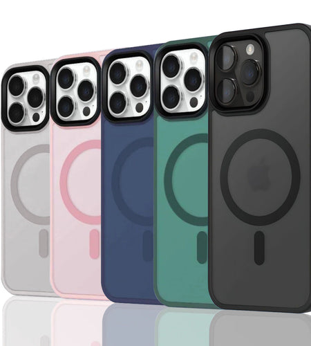 For Iphone 16 15 14 plus 13 12 11 Pro Max Frosted Case Mag Safe Shockproof Cover