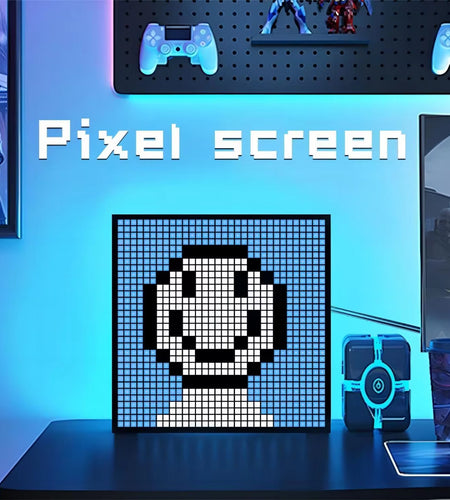 Smart LED Matrix Pixel Display RGB DIY Graffiti Bluetooth App Control Art Display for Gaming Room Decor Cool Animation Frame