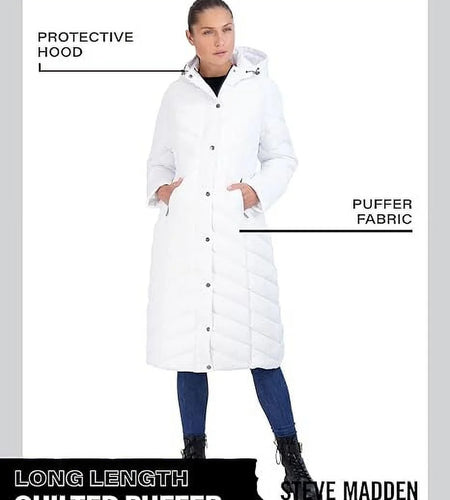 Women’S Winter Jacket – Long Length Quilted Maxi Puffer Parka Coat (S-3X)