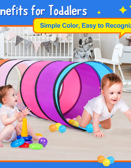 Load image into Gallery viewer, Kids Play Tunnel Toys for 1-3 Years Toddlers Colorful Baby Tent Tube with Breathable Mesh Indoor Outdoor
