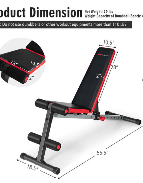 Load image into Gallery viewer, Multi-Function Weight Bench with Adjustable Backrest
