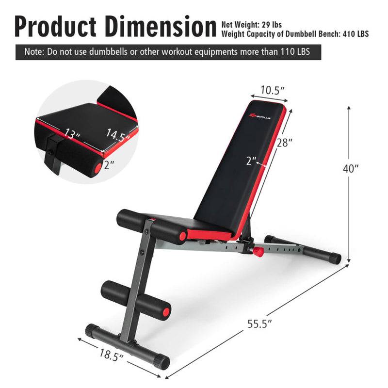 Multi-Function Weight Bench with Adjustable Backrest