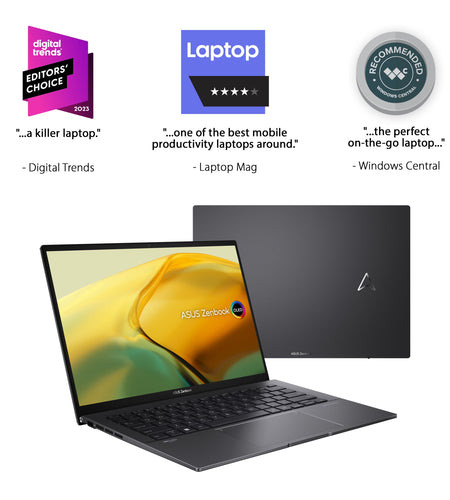 Zenbook 14” OLED Touch PC Laptop, AMD Ryzen 7 7730U, 16GB, 512GB, Windows 11, UM3402YA-WS74T