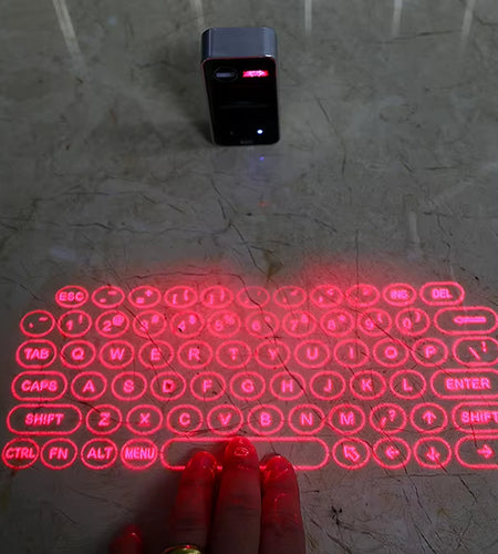 Mini Wireless Laser Projection Keyboard Bluetooth Virtual Keyboard & Mouse Function for Laptop Smartphone Keyboard Projector