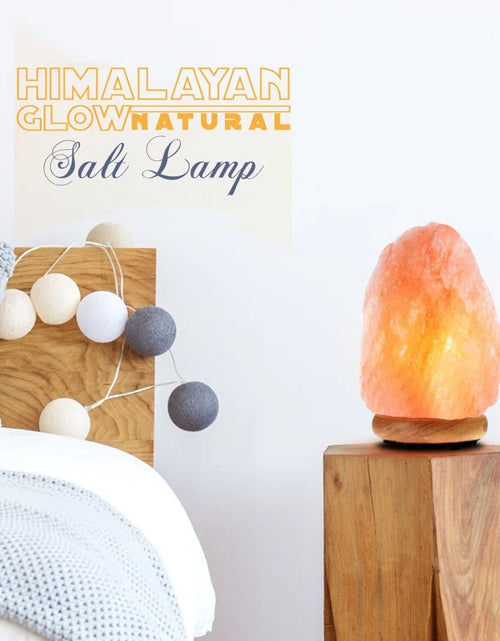 Load image into Gallery viewer, Himalayan Salt Lamp with Dimmer Switch, Handcrafted with Wooden
