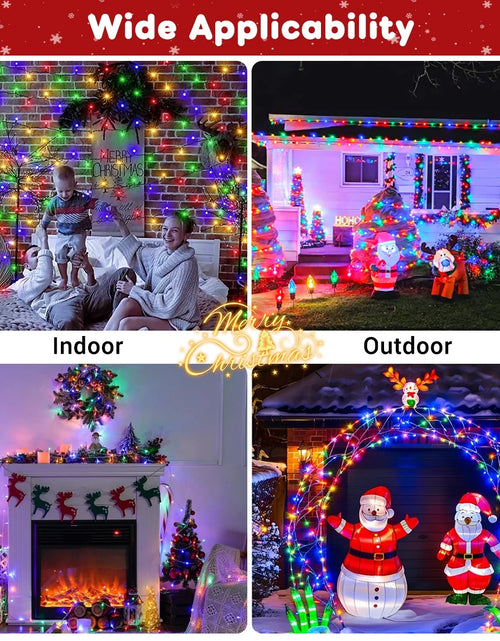 Load image into Gallery viewer, 82Ft Christmas String Lights 1000LED, Plug in Christmas Tree Lights with 8 Modes &amp; Memory, Auto Timer Waterproof Decor for Thanksgiving Christmas
