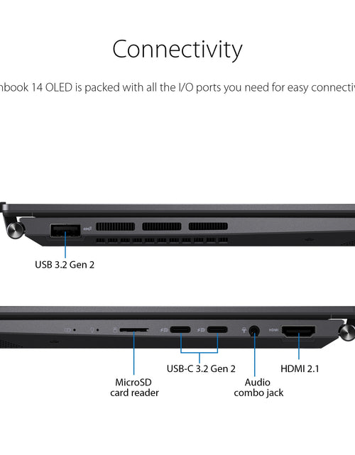 Load image into Gallery viewer, Zenbook 14” OLED Touch PC Laptop, AMD Ryzen 7 7730U, 16GB, 512GB, Windows 11, UM3402YA-WS74T
