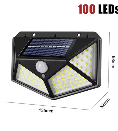 LED Solar Lights 100 Leds PIR Motion Sensor Light Waterproof Solar Wall Lamp Outdoor Solar Lights for Garden Street Decorlight