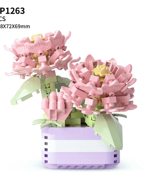 Load image into Gallery viewer, Flower Bouquet Building Blocks Kit DIY Flowers Block Toys Set Valentine&#39;S Day Rose Bricks Set Gift for Girls Friends Adults
