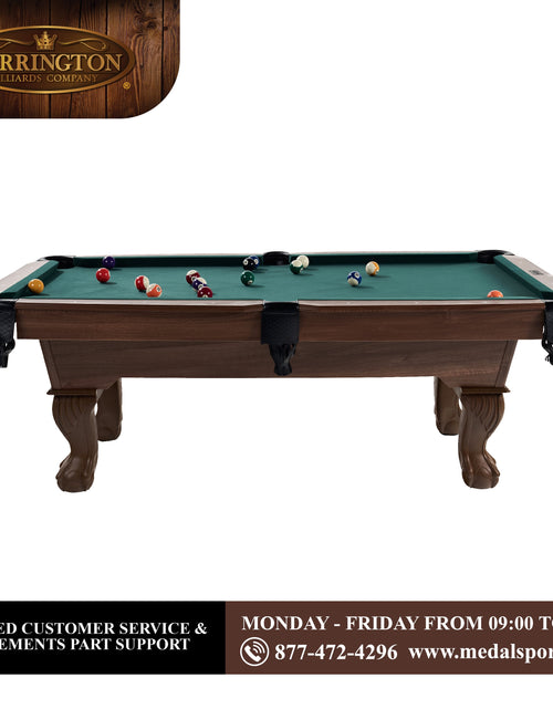 Load image into Gallery viewer, 7.25 Ft Pool Table, Billiard Table, Green, by  Company
