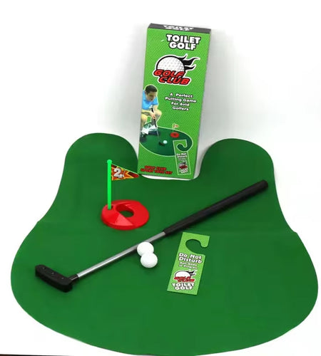 Mini Toilet Golf Toy Set Toilet Time Golf Game Set Golf Training Accessory Gift for Birthday Party