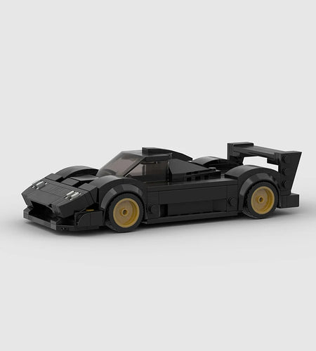 214 Pcs Zonda R Moc Speed Champions Racer Cars City Sports Vehicle Building Blocks Classic Creative Garage Toys for Boys
