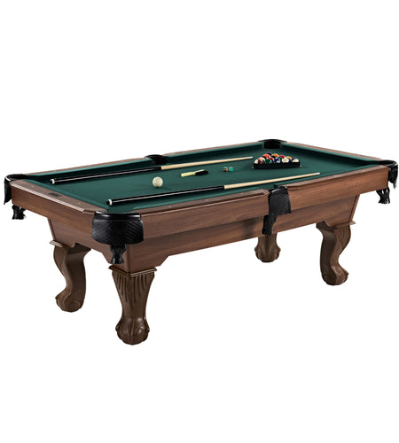 7.25 Ft Pool Table, Billiard Table, Green, by  Company