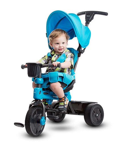Tricycoo 4-In-1 Baby Tricycle for Kids, Blue