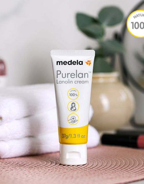 Load image into Gallery viewer, Purelan Lanolin Cream for Breastfeeding 100% All Natural Safe for Mom and Baby, 101041777, 1.3 Ounce
