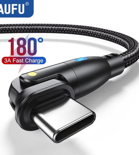 USB Type C Cable for Realme Huawei P30 3A Fast Charging Data Cord for Samsung Oneplus Poco F3 Iphone Charger Micro USB Wire